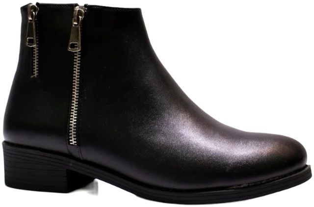 Black ankle boots