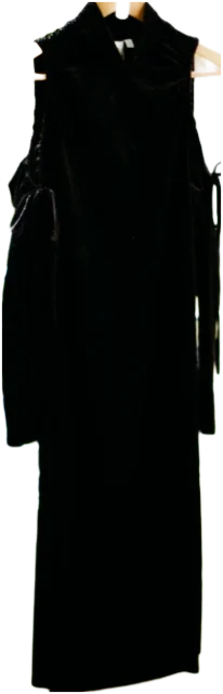Black midi dress