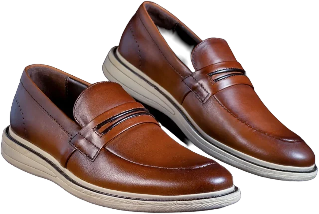Brown loafers