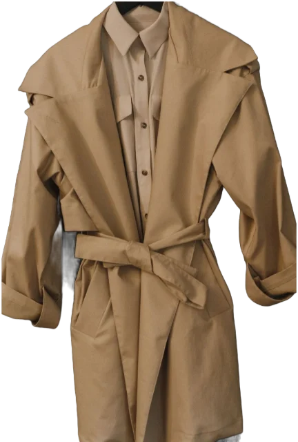 Camel trench coat