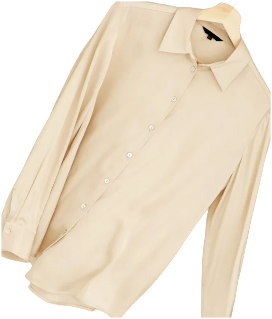 Ivory silk shirt