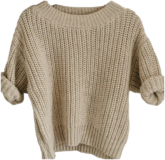 Oatmeal knit top