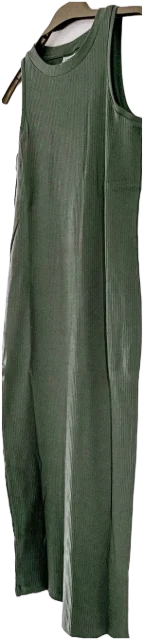 Olive column dress