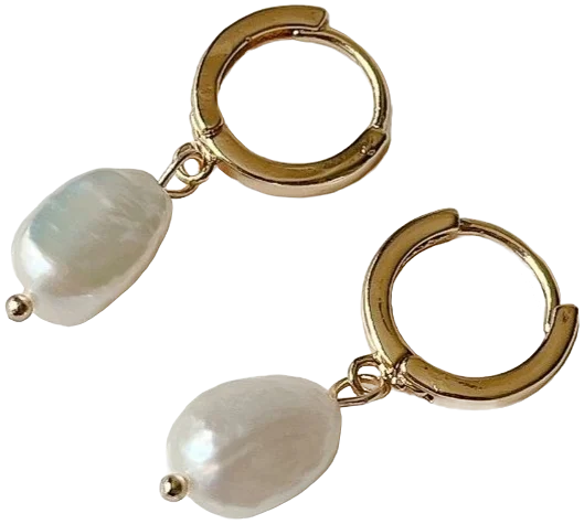 Pearl drop earrings