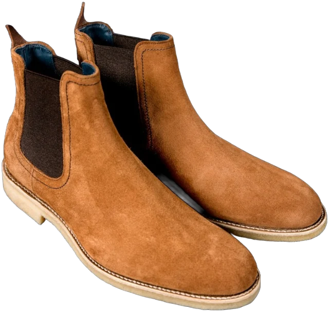 Tan suede Chelsea boots